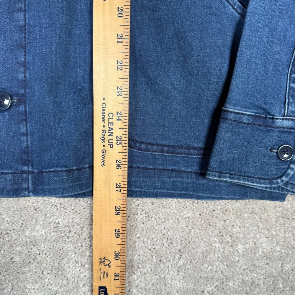 NWT Folk Nelson Men's L Denim Chore Jacket Blue Corduroy Collar Workwear Coat